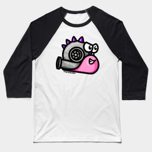 Turbo Snail - Turbosaurus (Pink & Purple Baseball T-Shirt